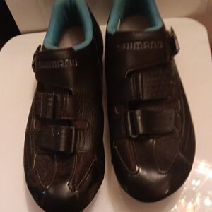 Shimano Black & Turquoise Cycling Sneakers